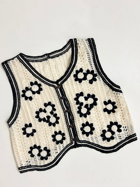Crochet Floral Top