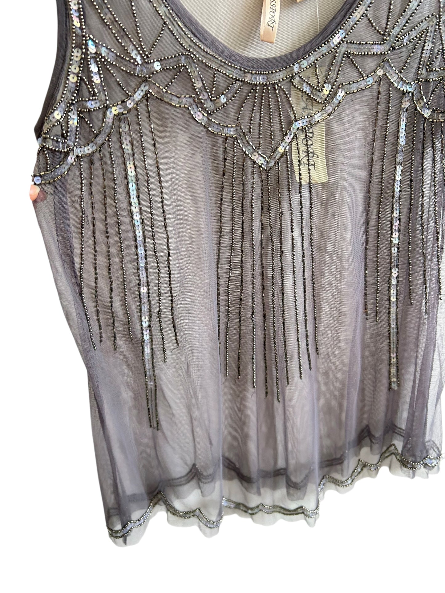 Sequin Mesh Top