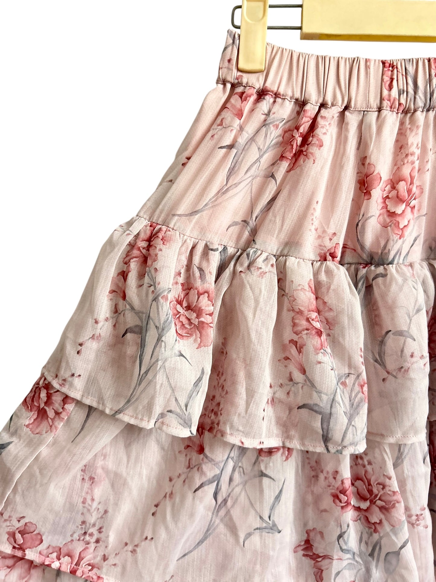 Ruffle Floral Skirt