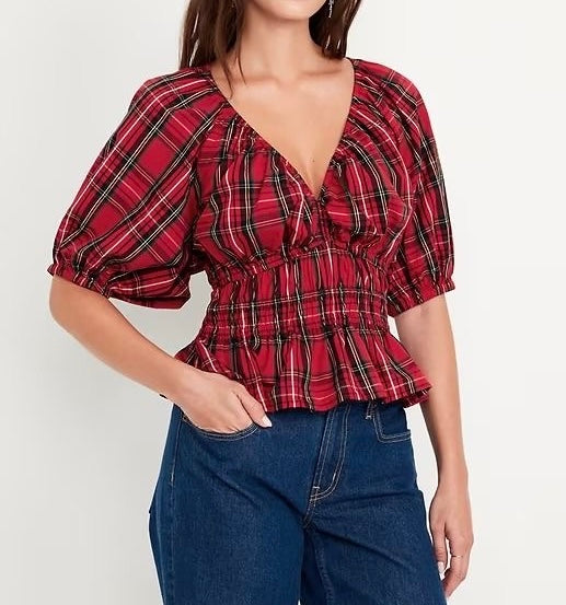 Plaid Top