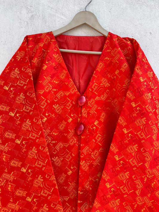 Orange Vintage Jacket: 44”