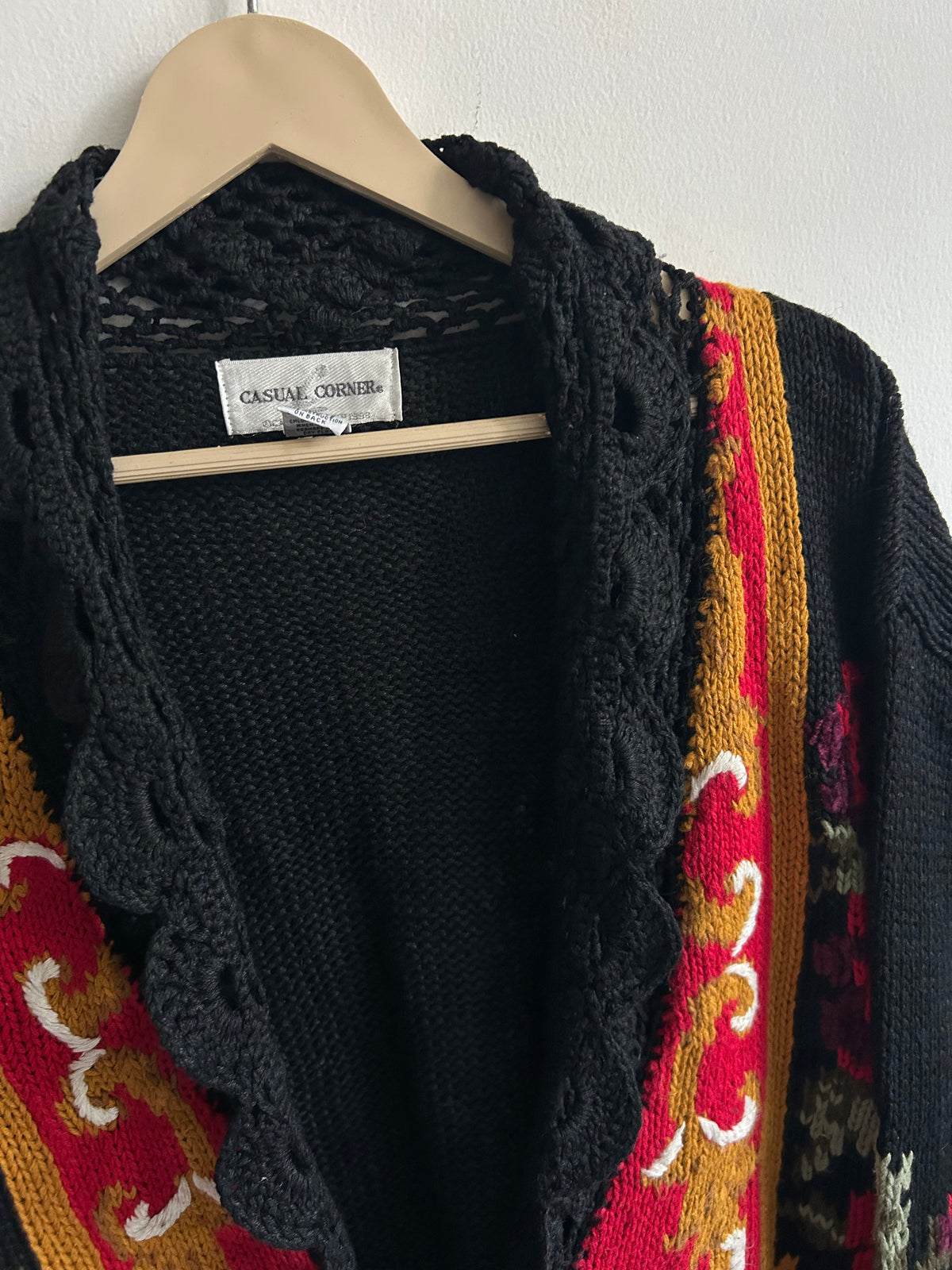 Folk Floral Knit Sweater