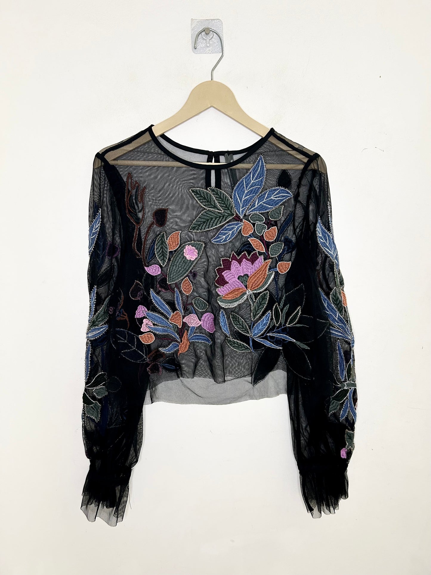 Patchwork Mesh Top