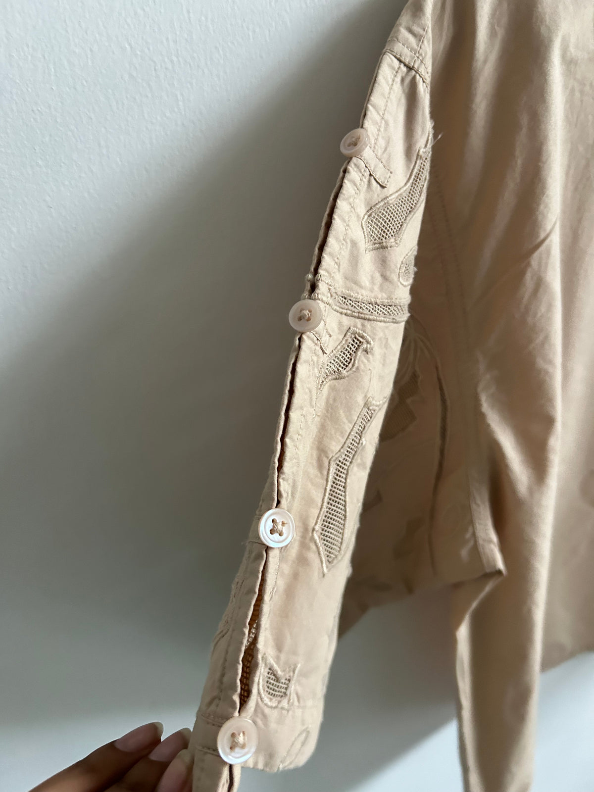 Beige Cotton Top