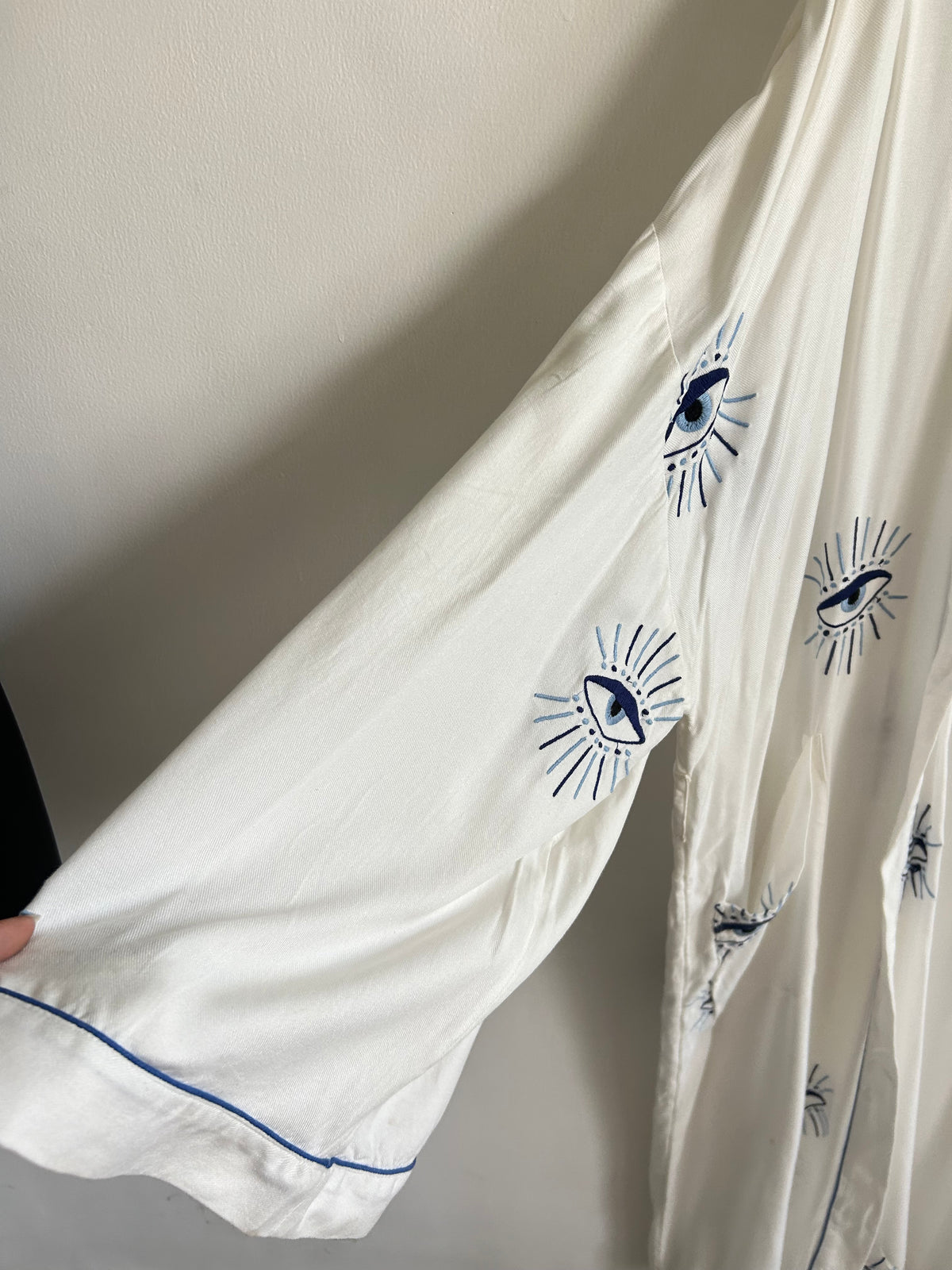 White Evil Eye Shrug: 60”