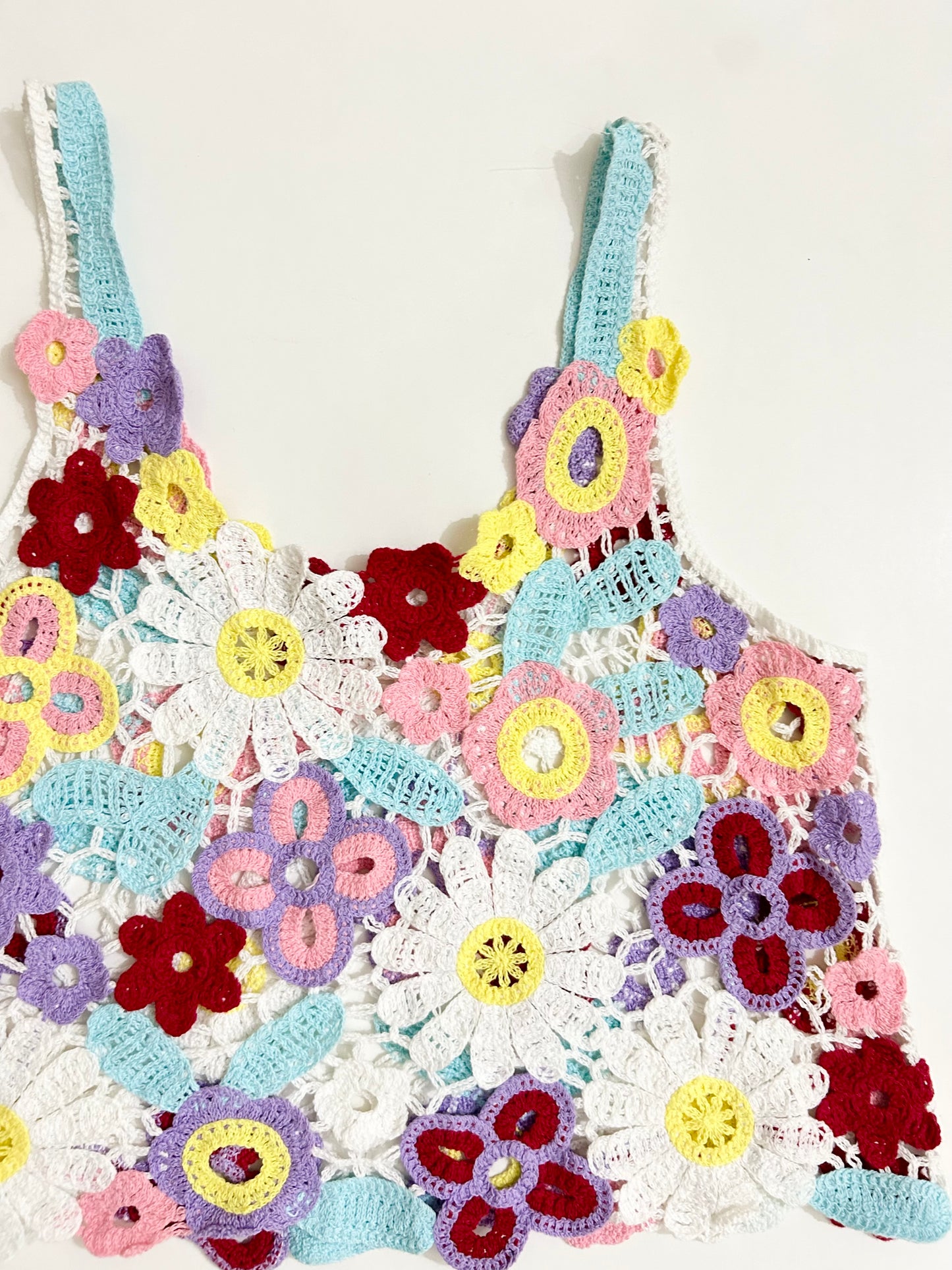 Floral Crochet Tank Top