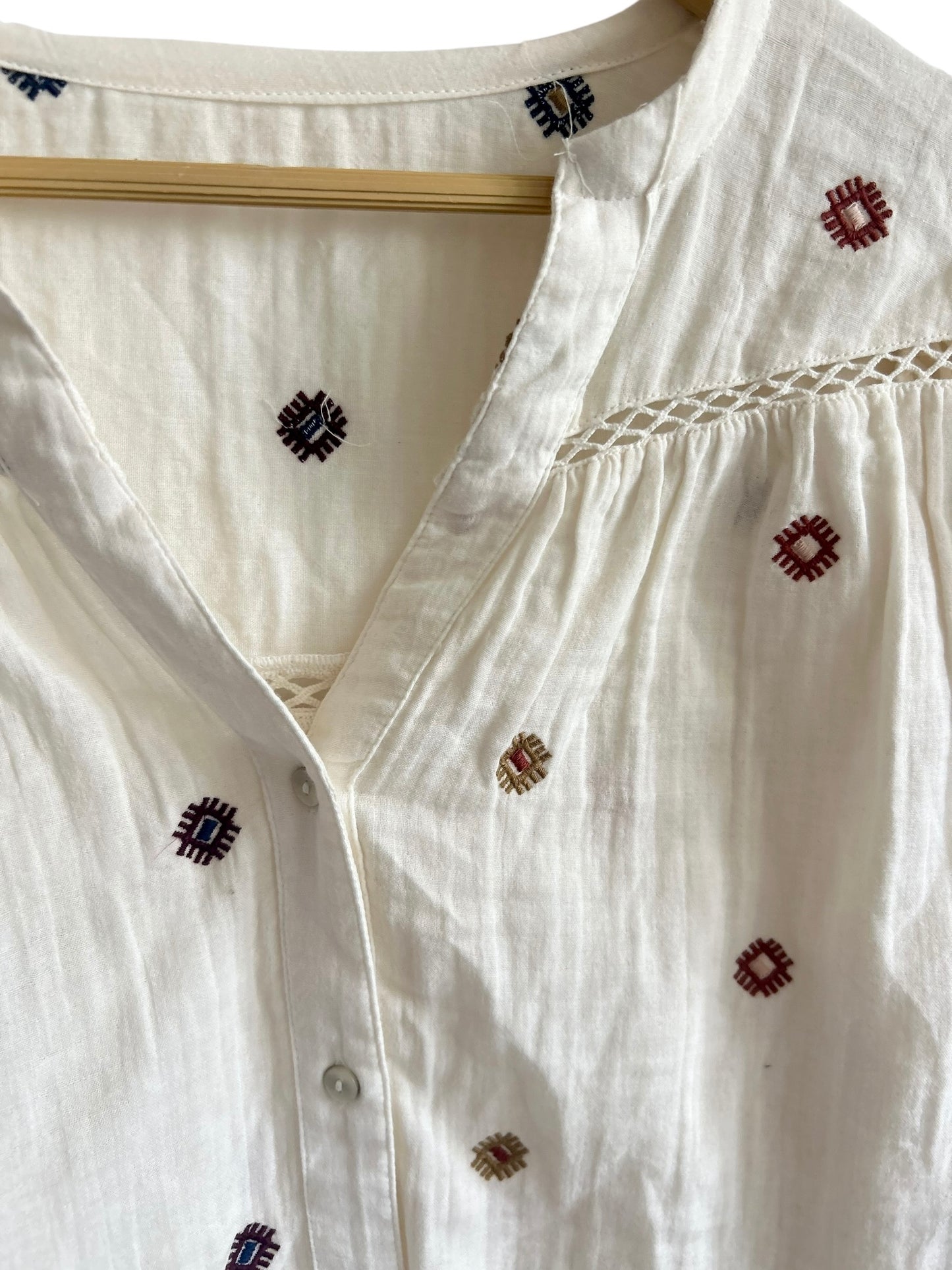 NEXT Cotton Embroidered Top