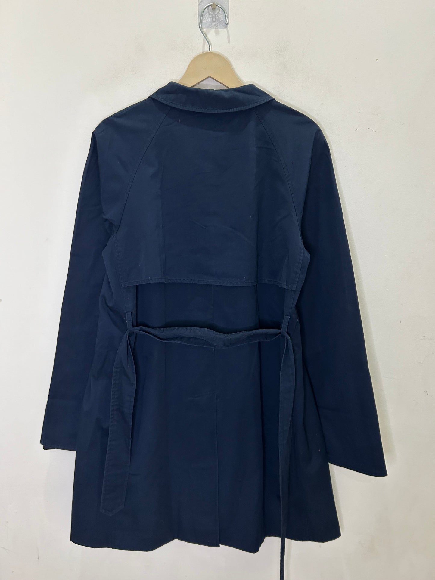 Blue Oversized Trench Coat