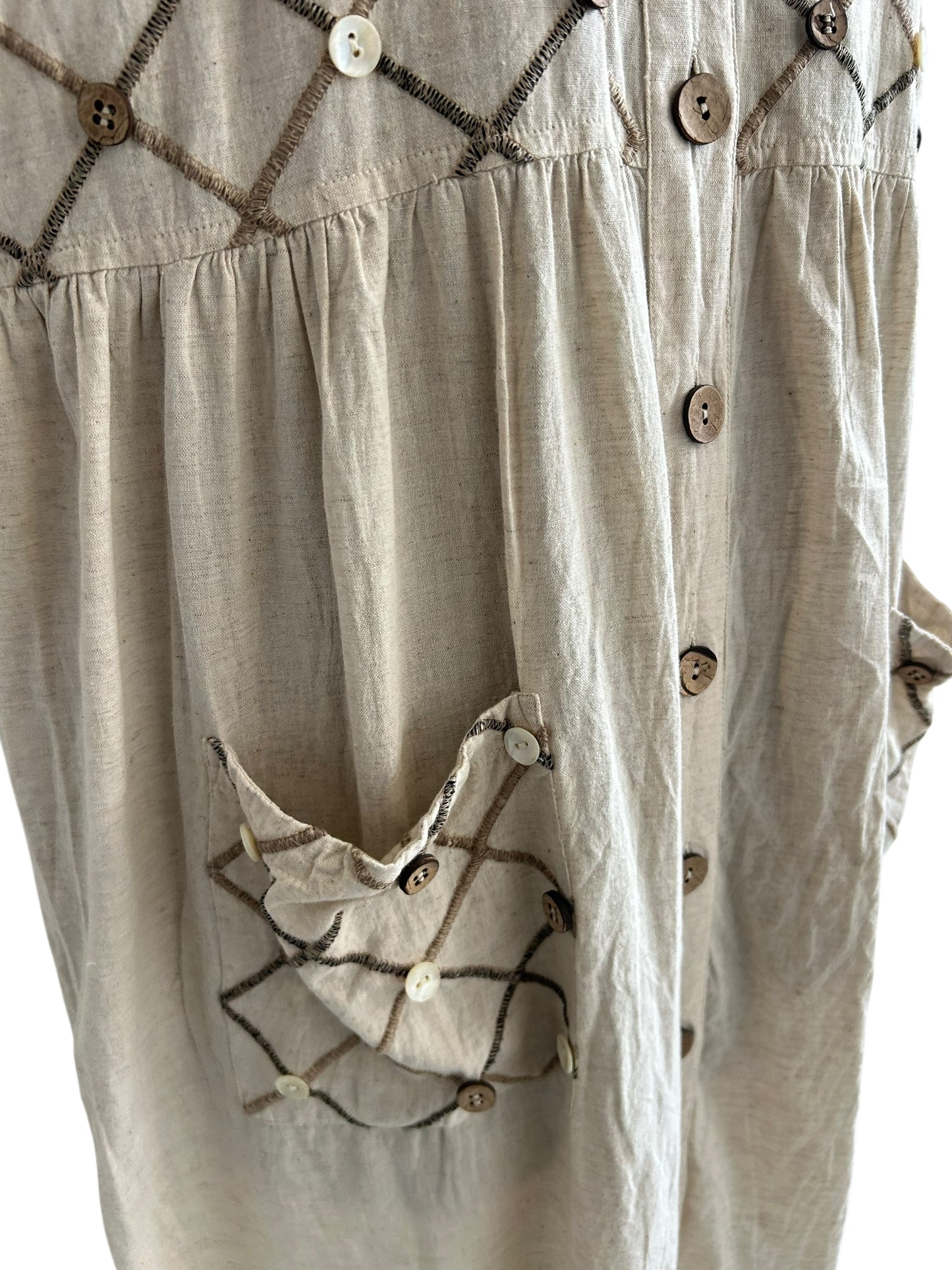 Button Cotton Dress