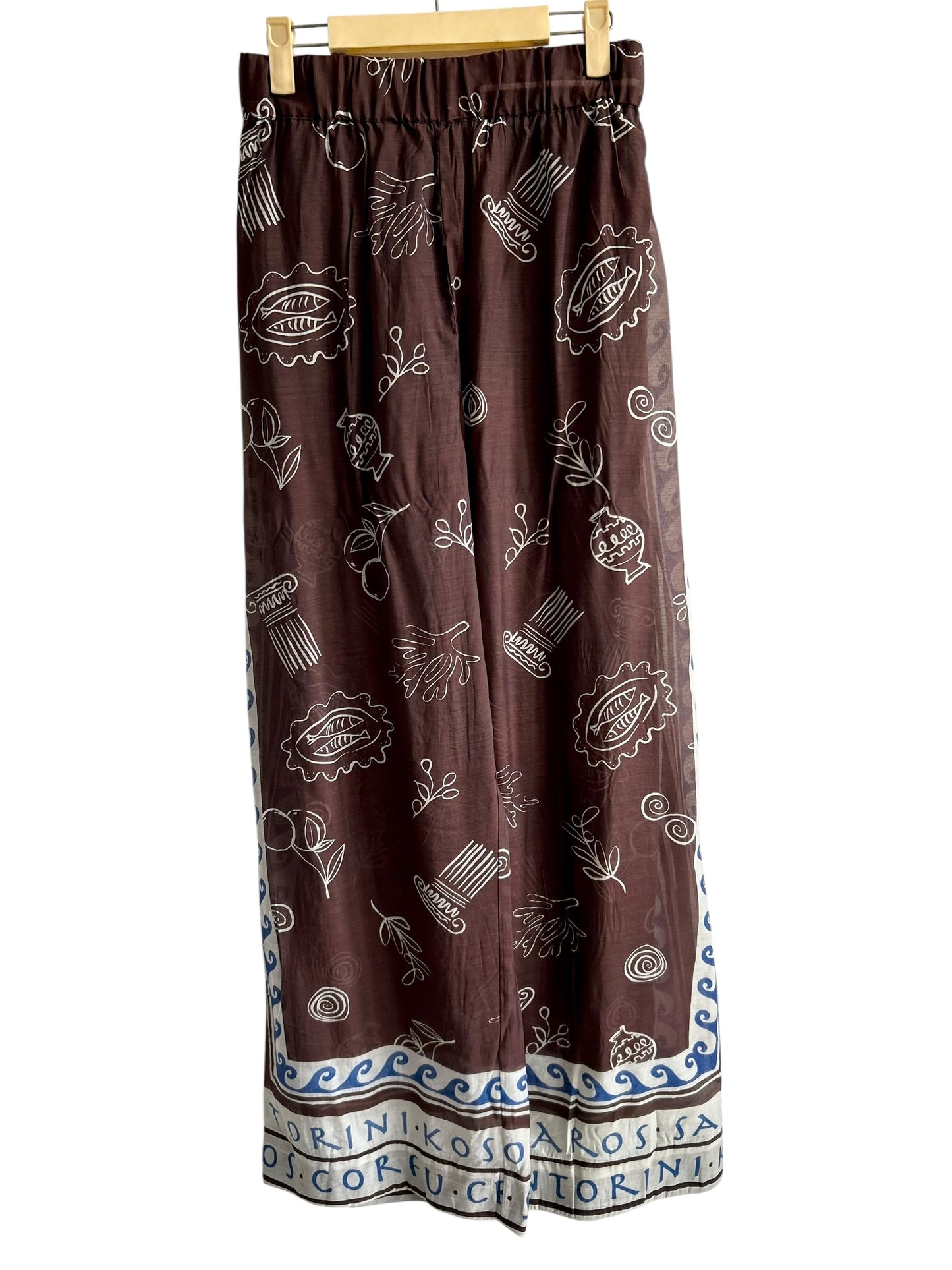 NEXT Greek Print Co Ord Set: Brown
