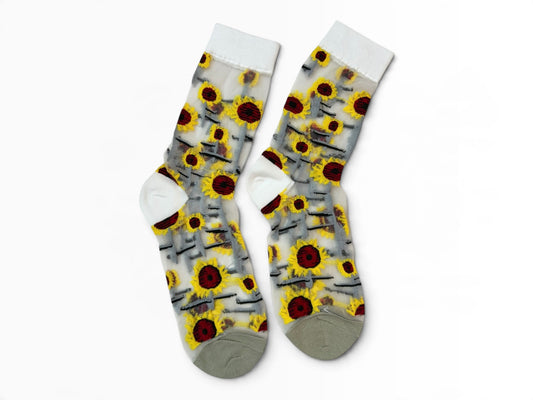 Mesh Sunflower Socks