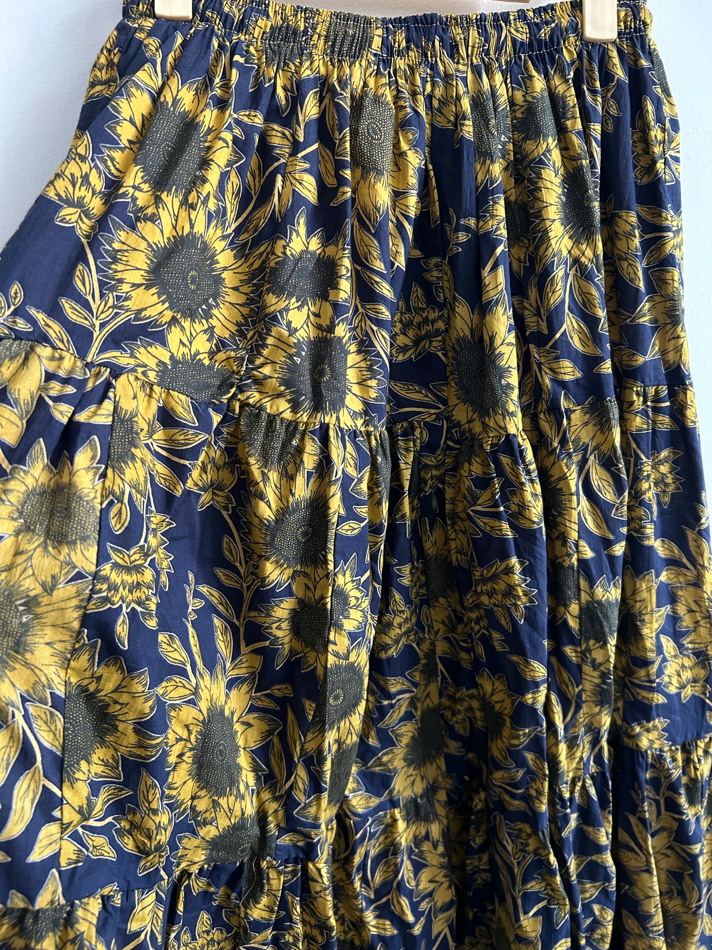 Blue Sunflower Skirt