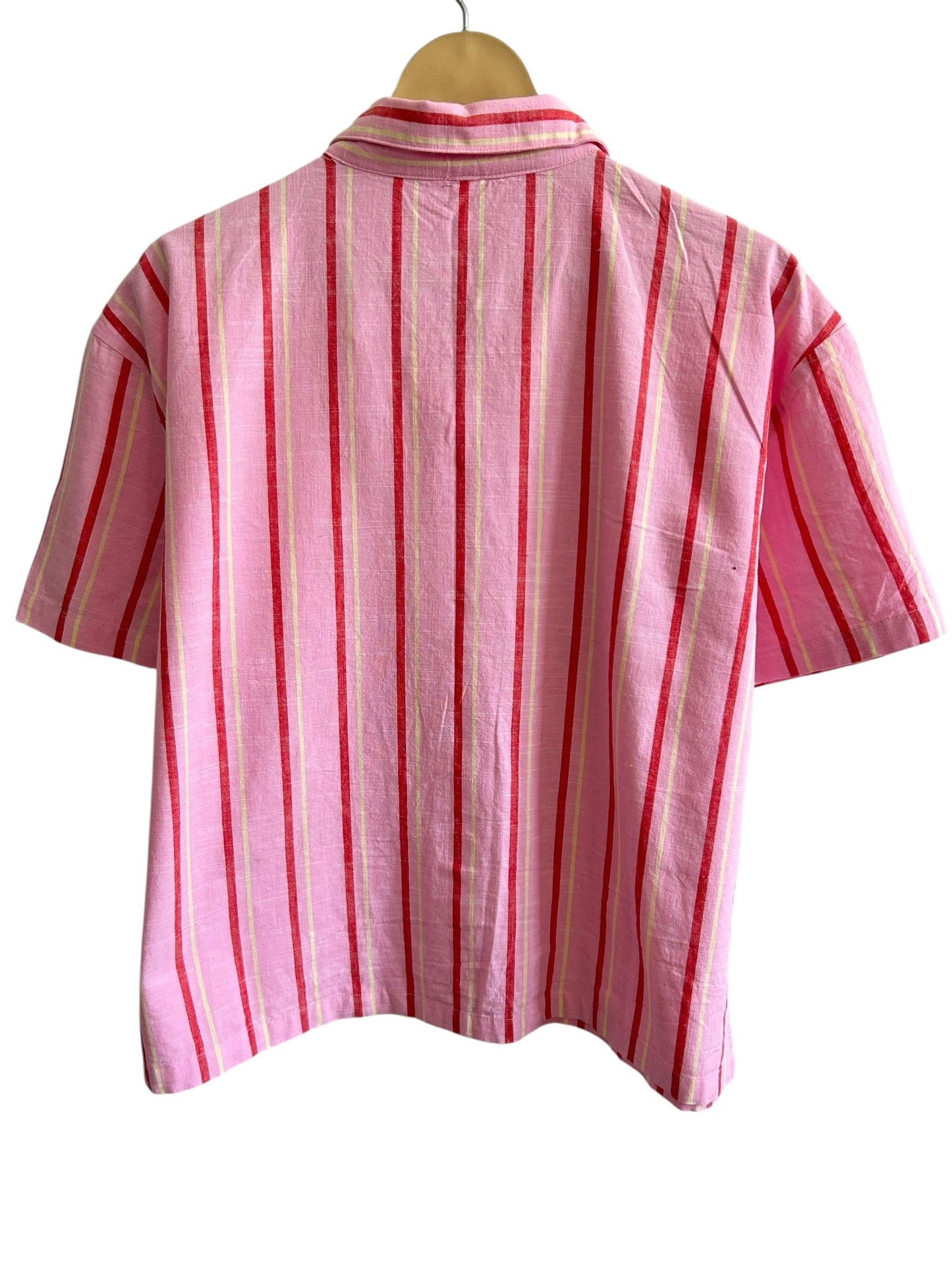 Pink Striped Cotton Shirt