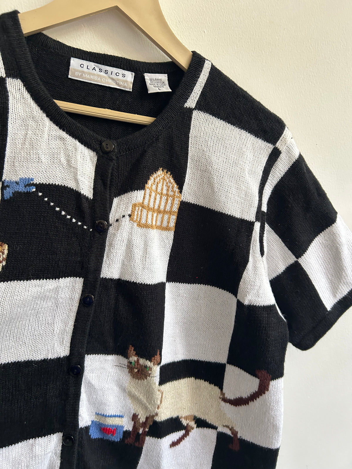 Cat T Shirt Sweater Vest