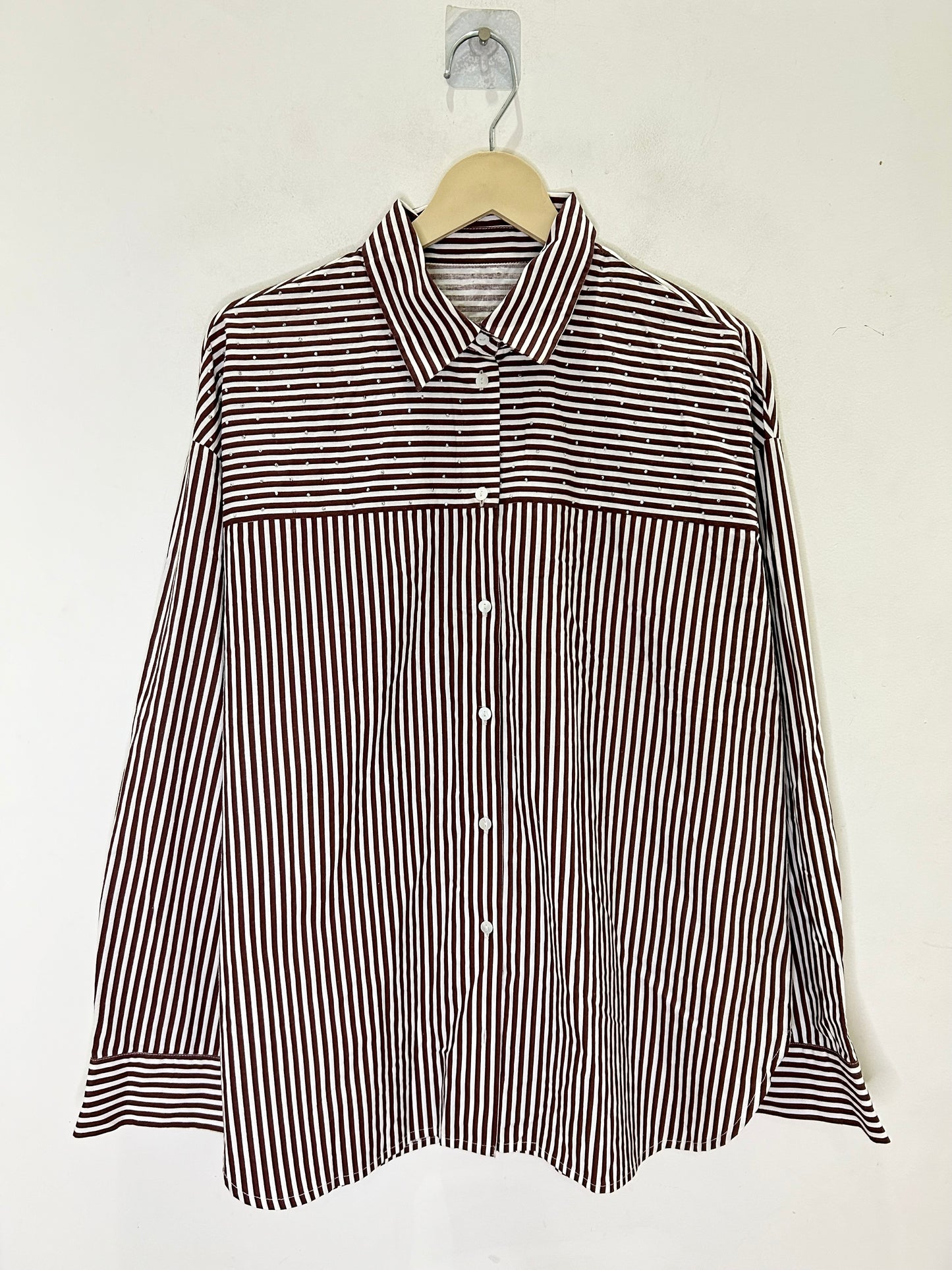 Striped Embellished Shirt