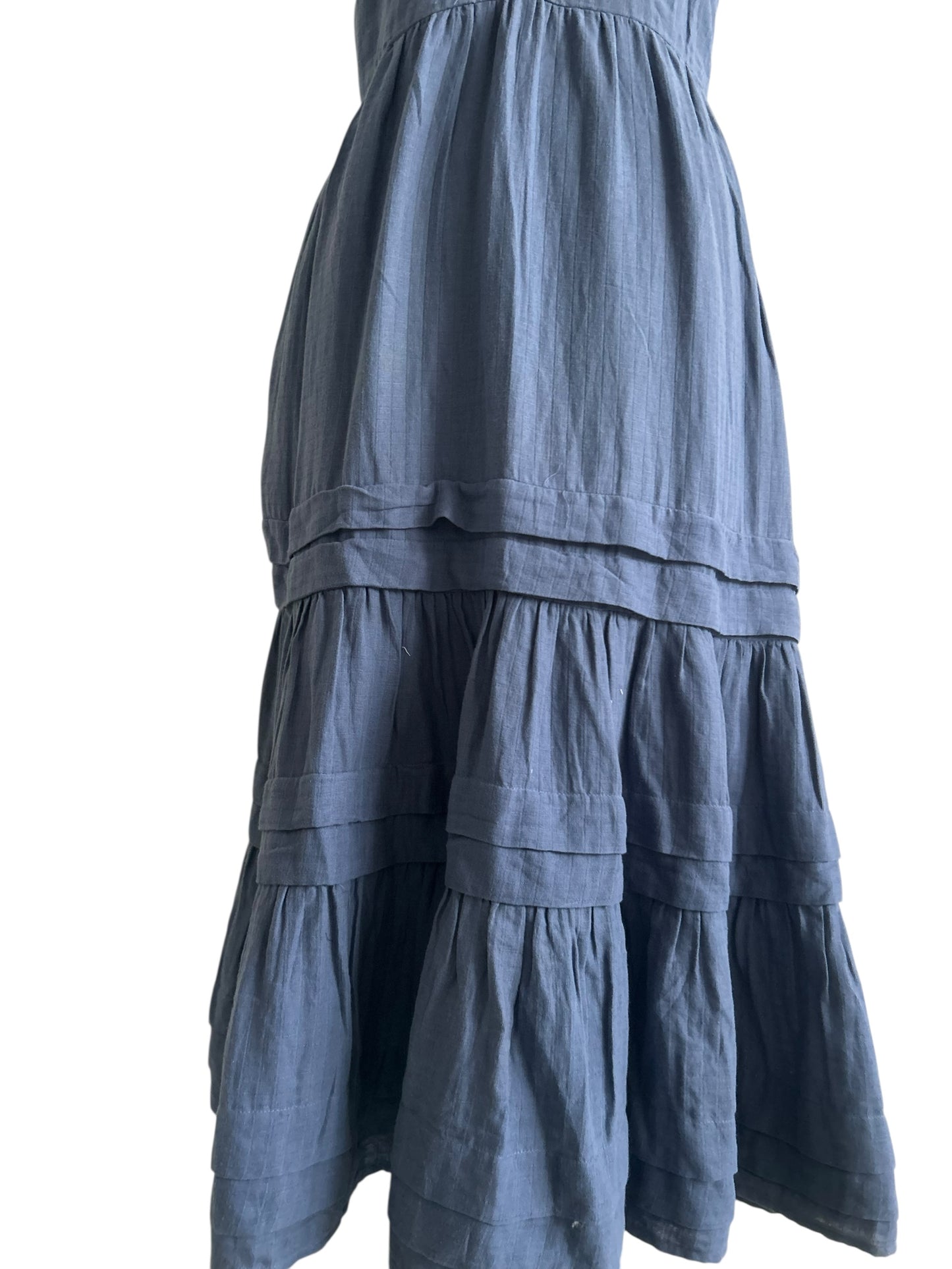 Blue Cotton Knot Dress