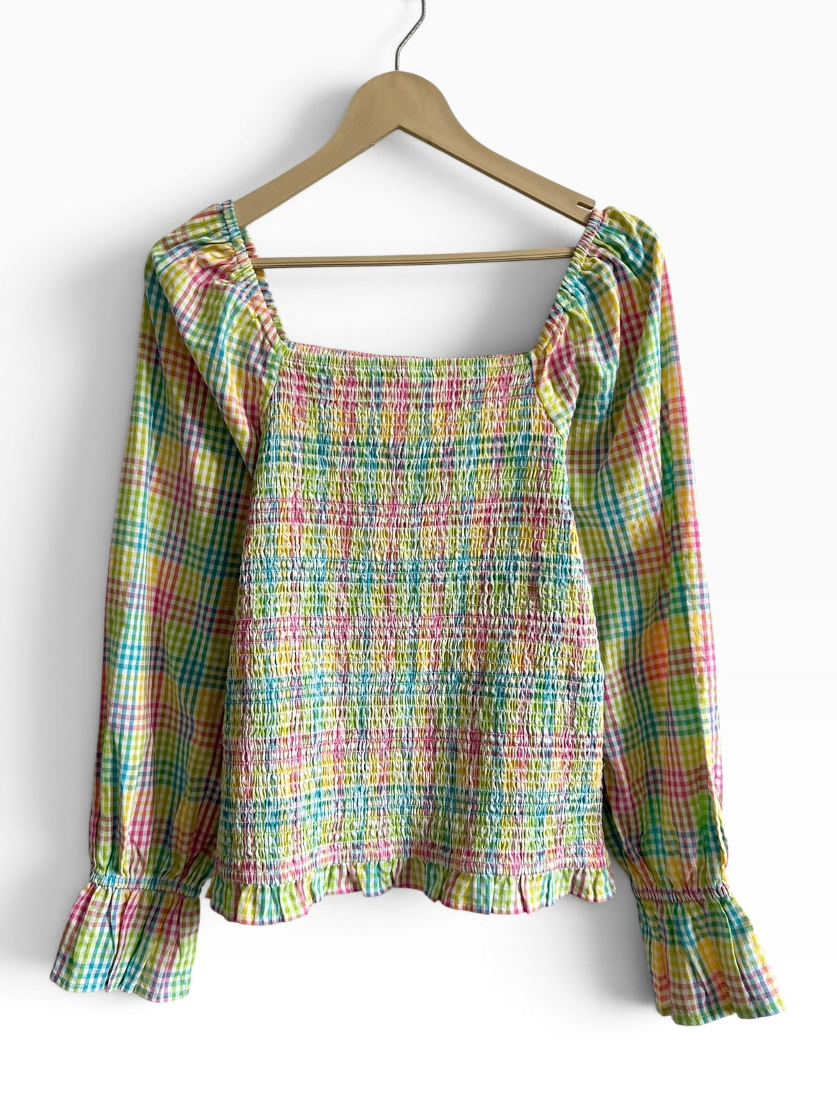 Ruched Multicolor Top: 36”