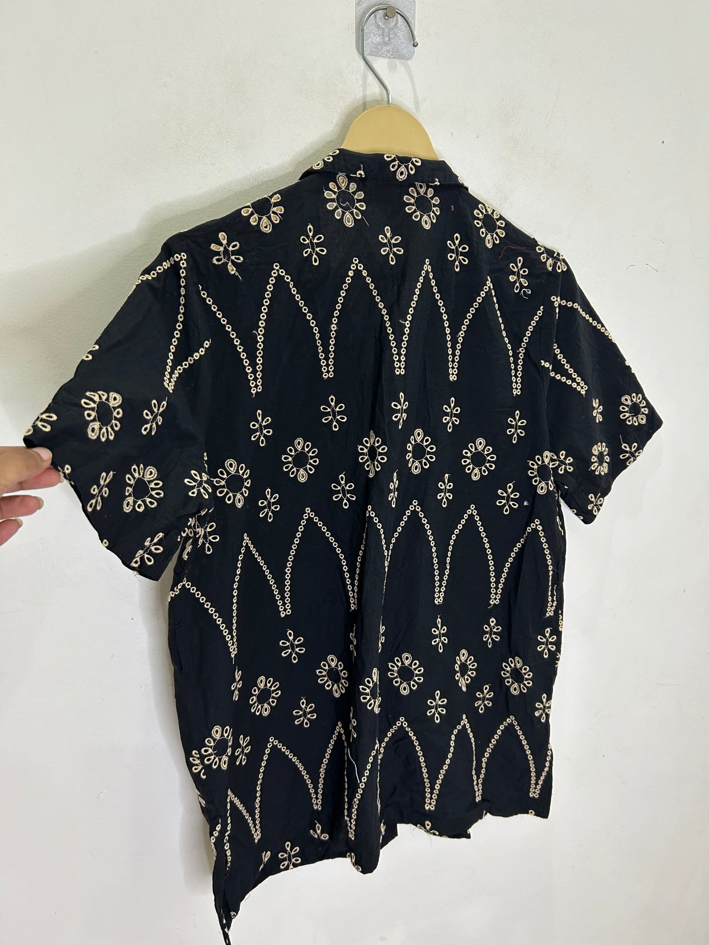 Black Embroidered Shirt