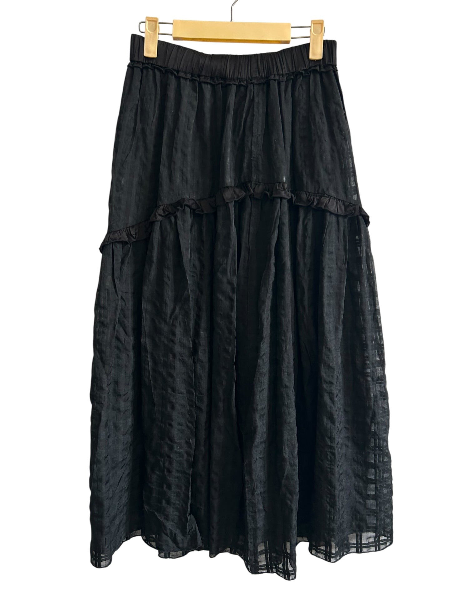 Black Skirt with ruffle