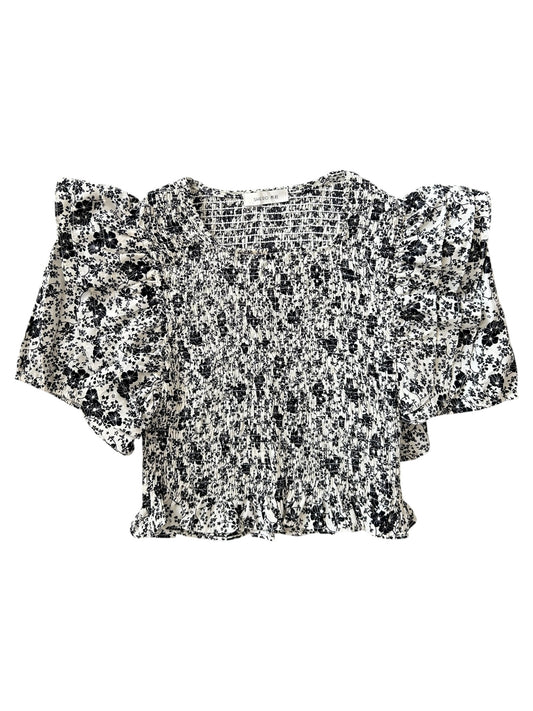 Floral Shirred Top