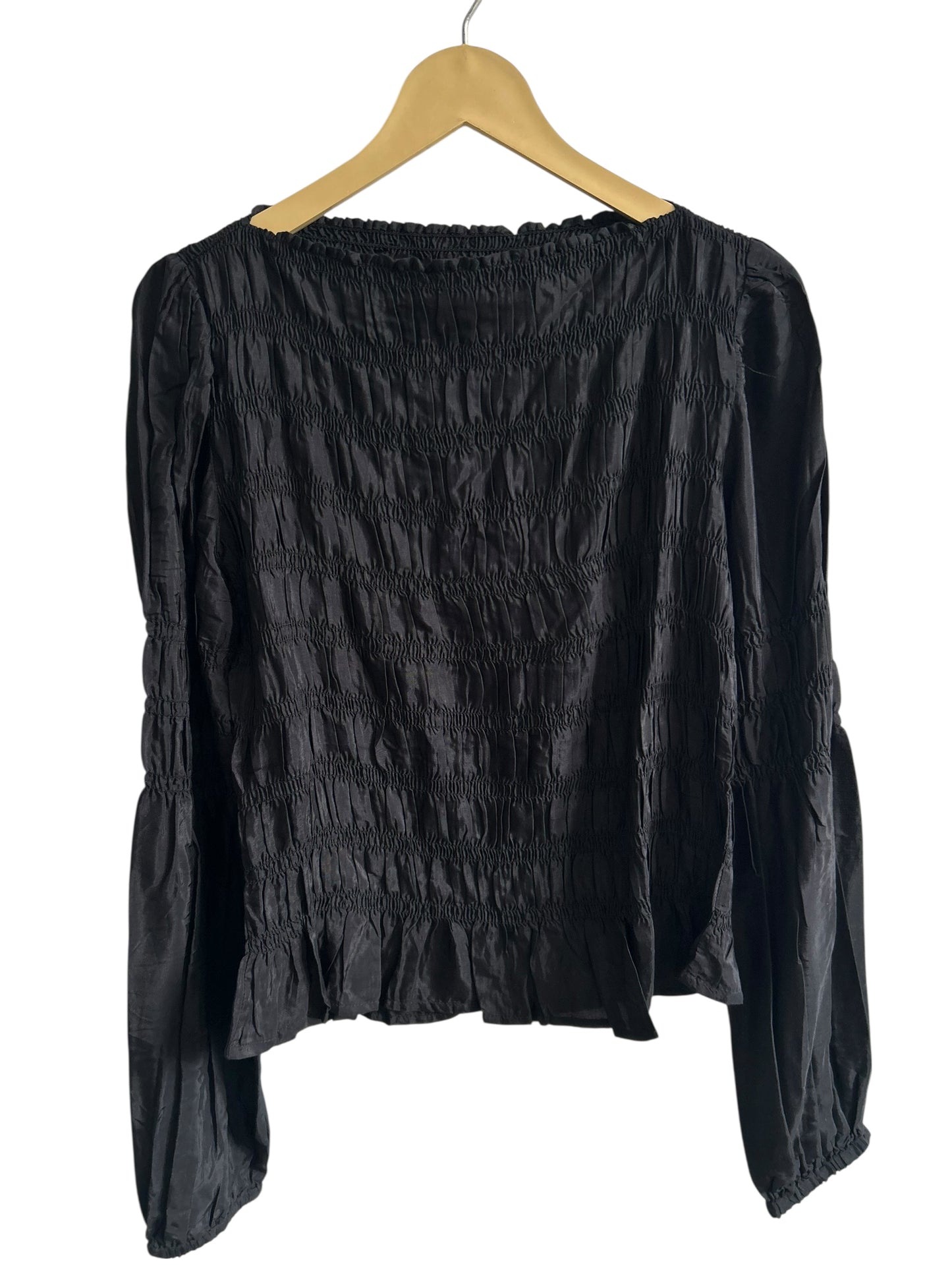 Black Ruched Top