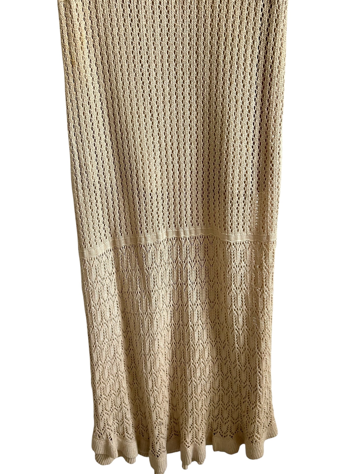 Beige Crochet Skirt