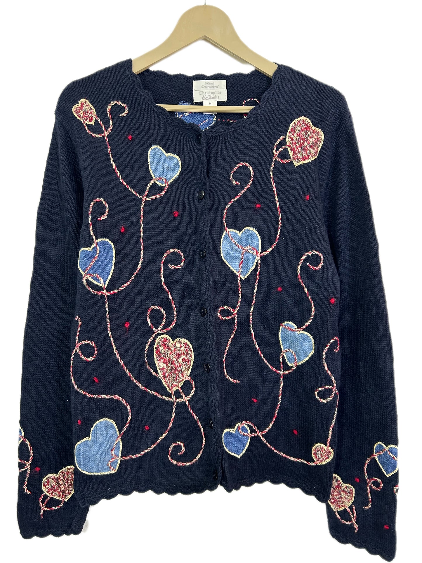 Heart Embroidered Sweater