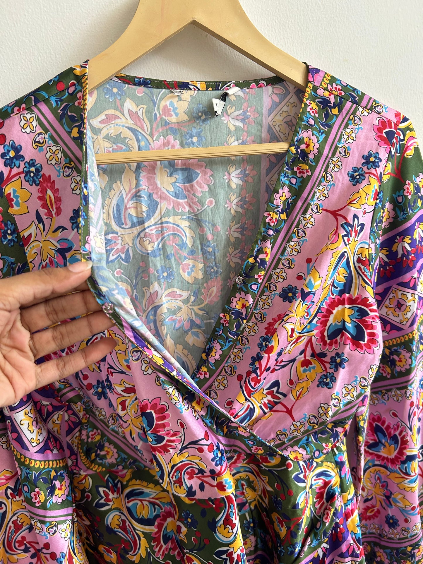 Printed Satin Dress