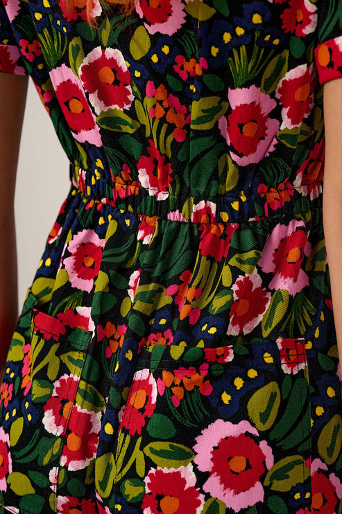 Lucy&Yak Floral Cotton Dungaree