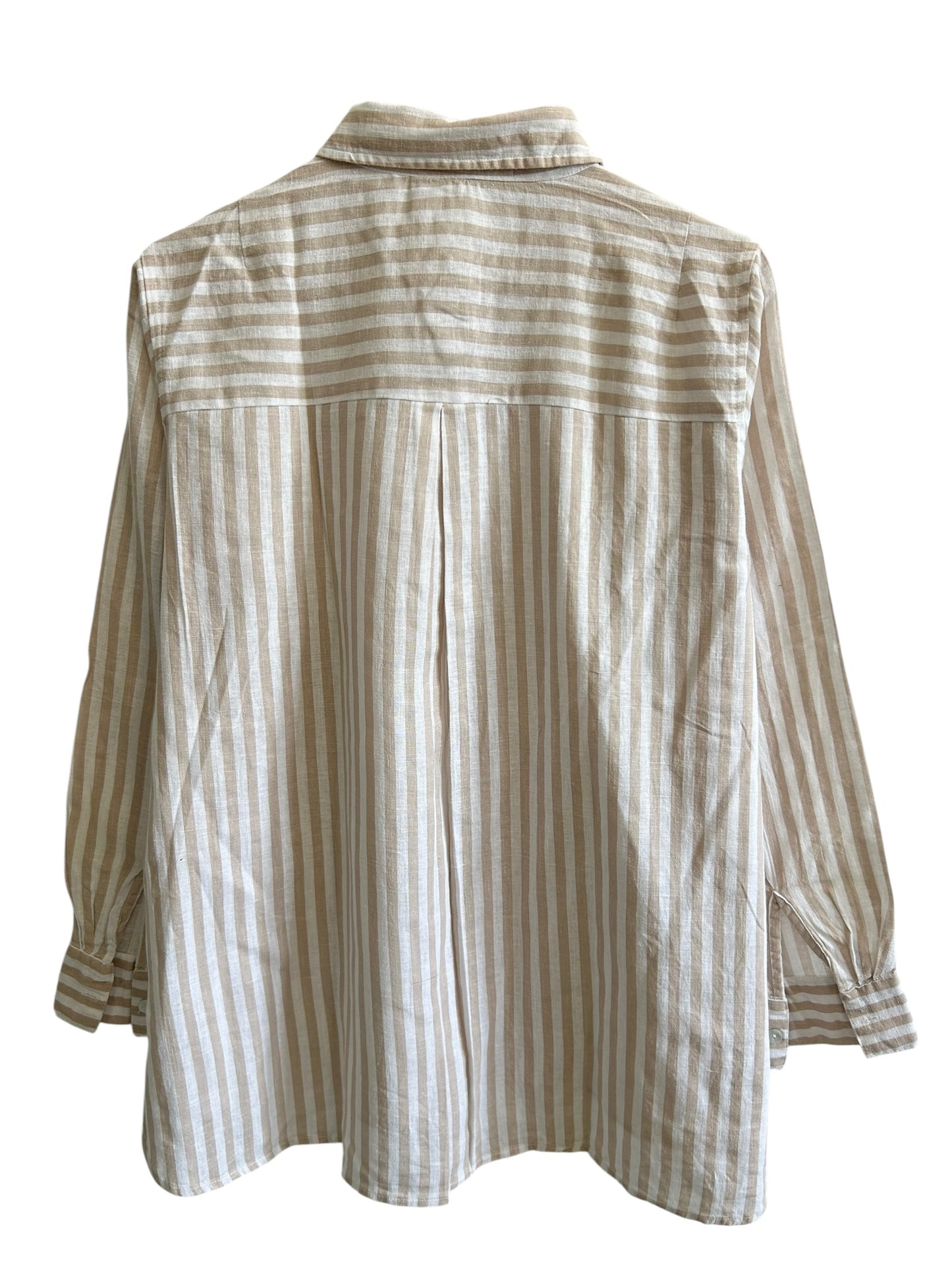 Beige Striped Shirt
