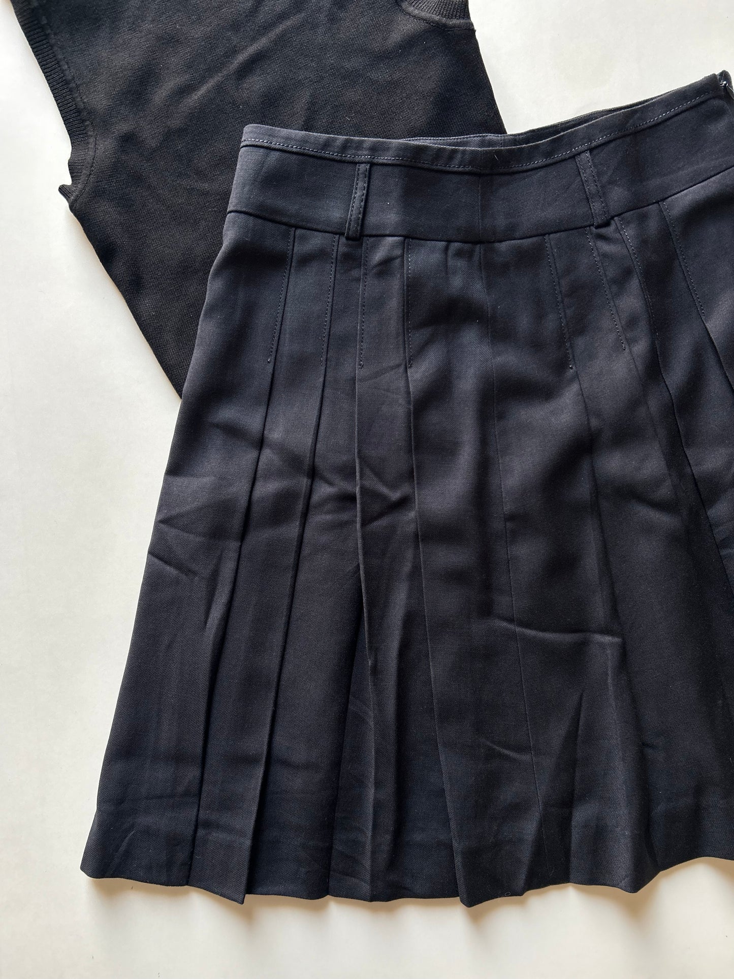Navy Blue Skirt Waist 28”