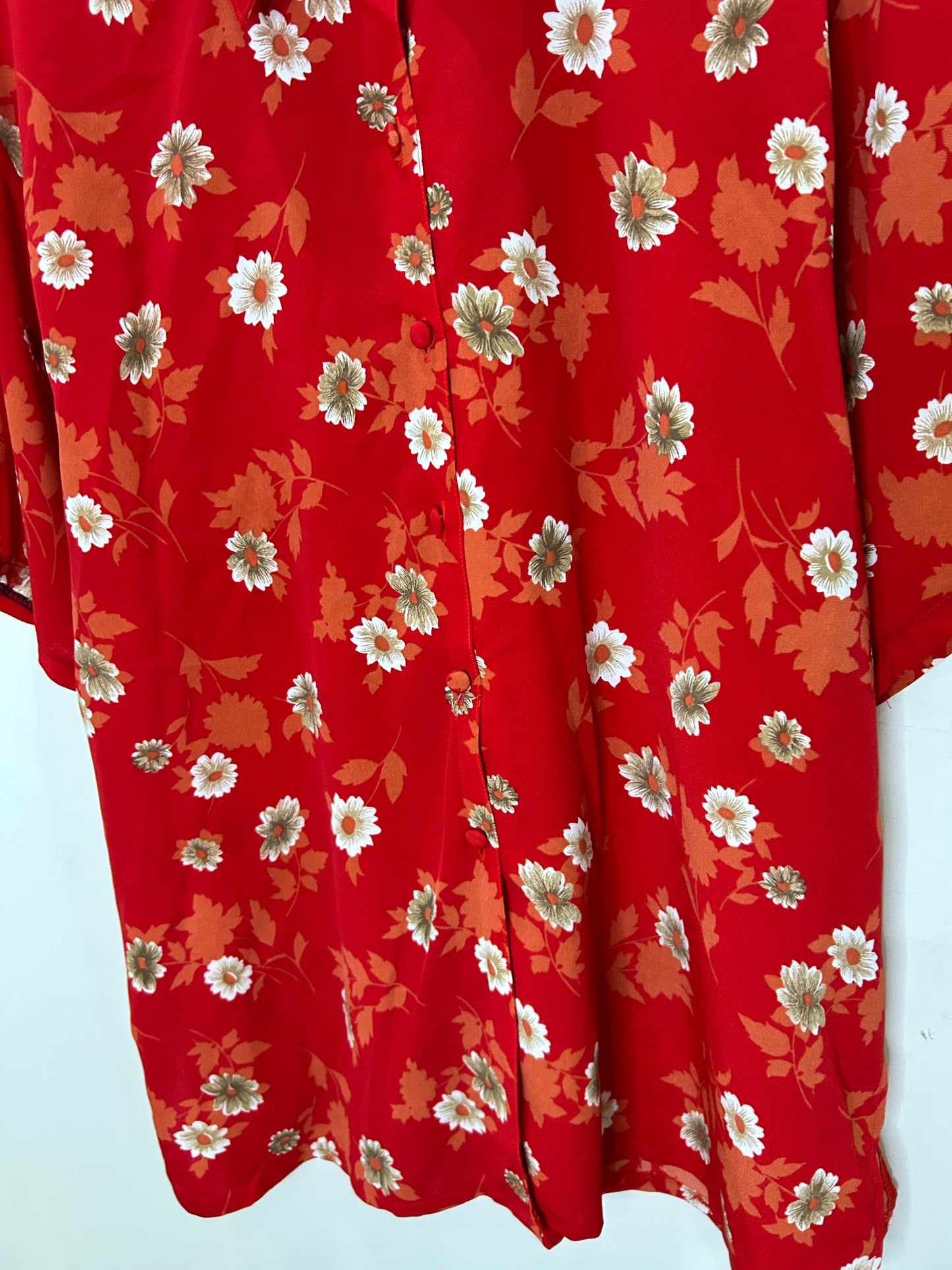 Red Floral Shirt