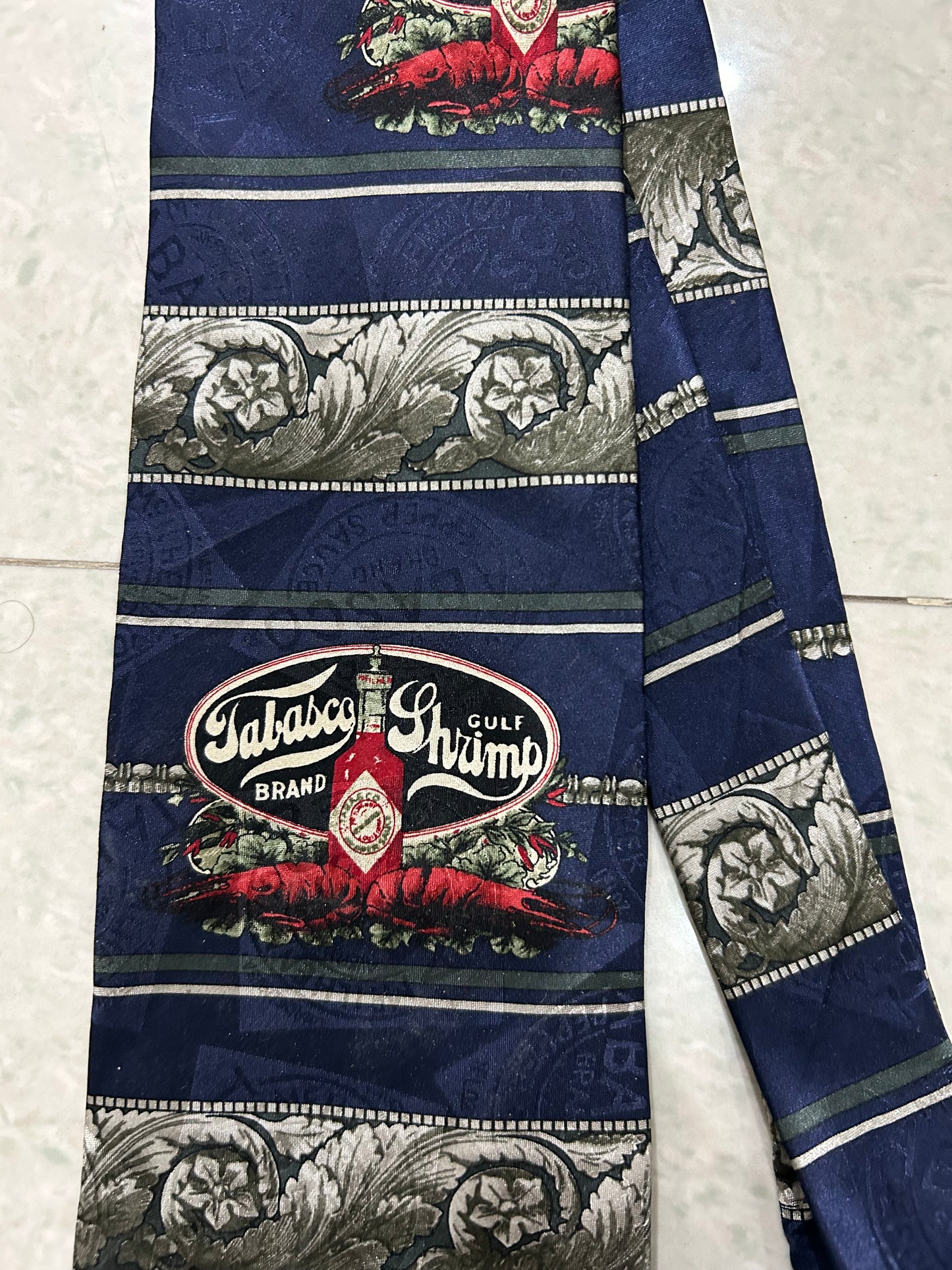 Vintage Tabasco Shrimp Tie