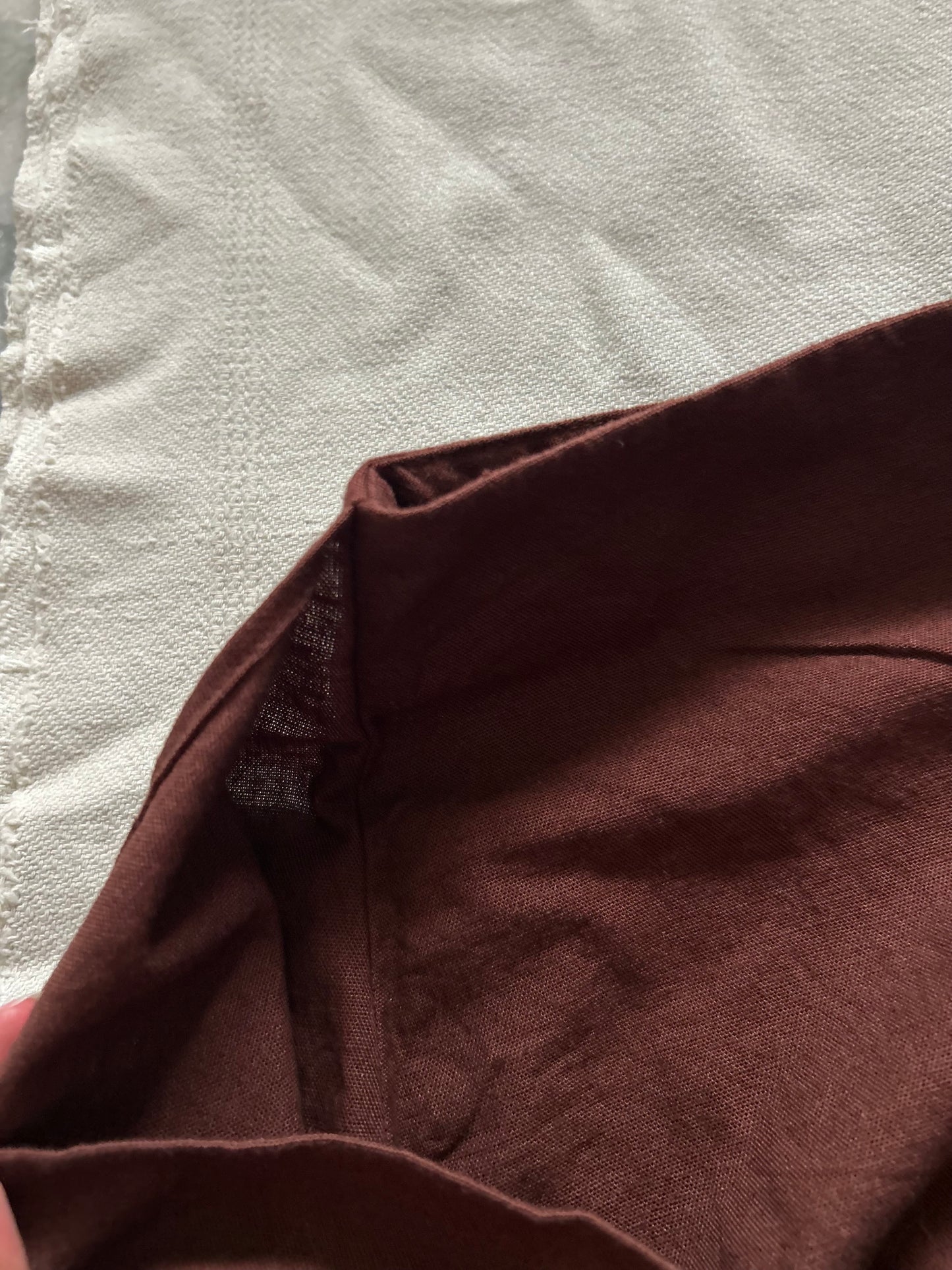 Cotton Brown Wrap Skirt