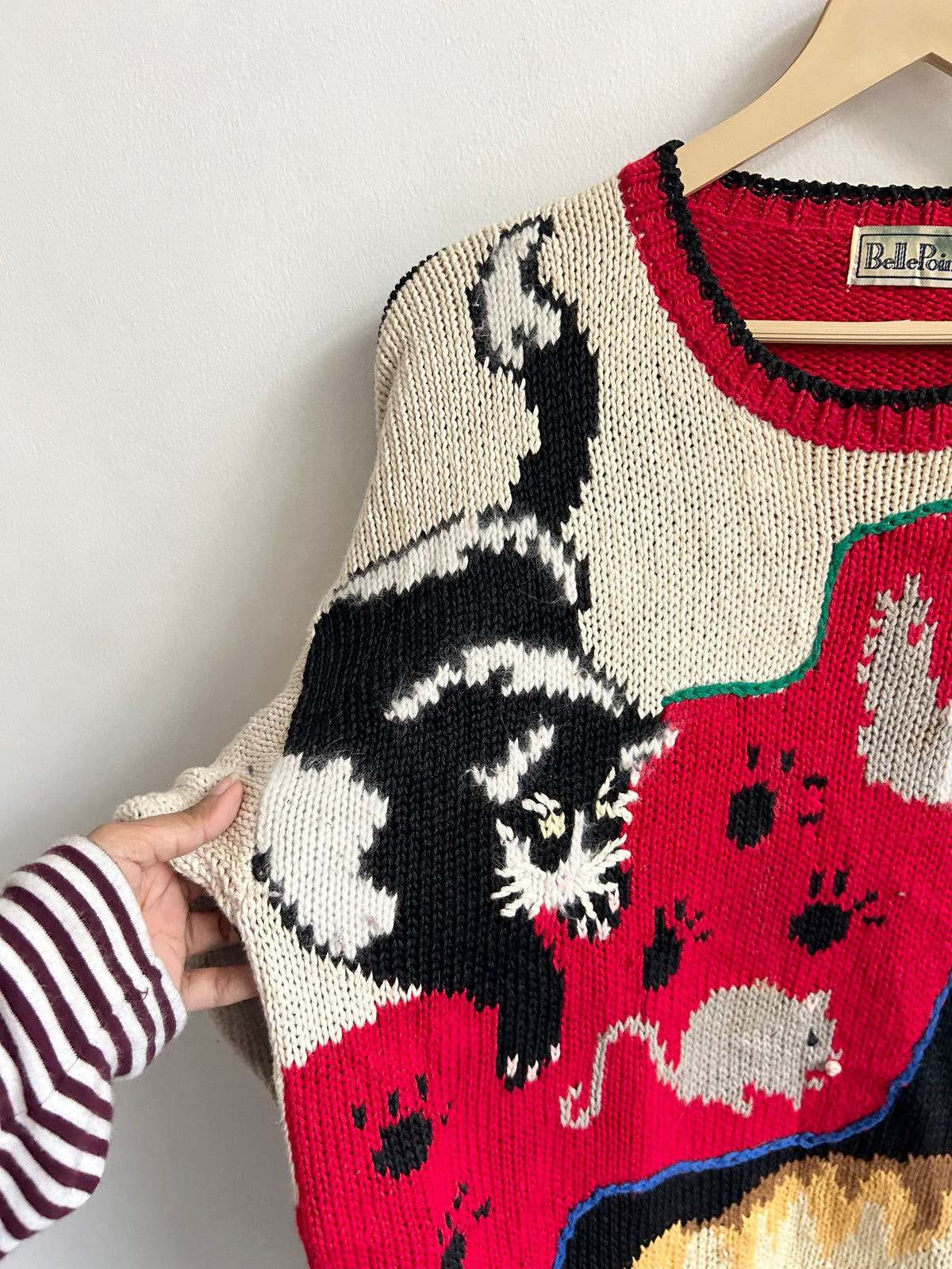 Vintage Cat Knit Sweater
