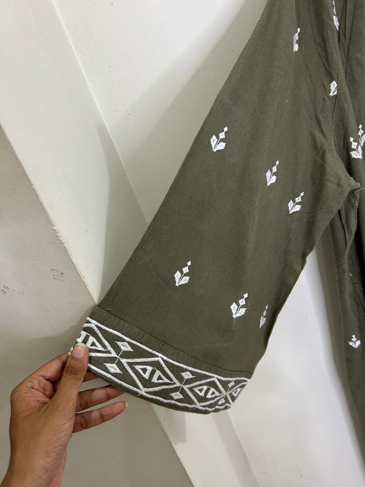 Cotton Embroidered Shrug