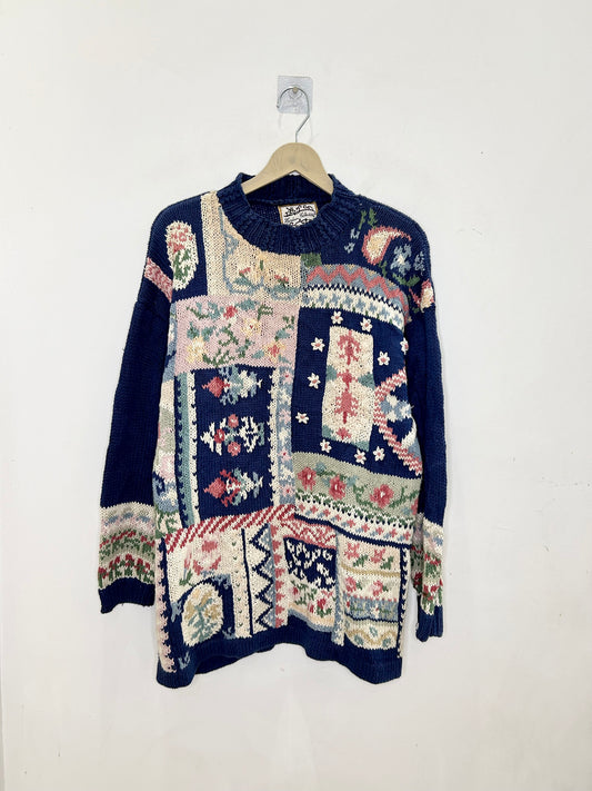 Patchwork Patterned Jumpsuit