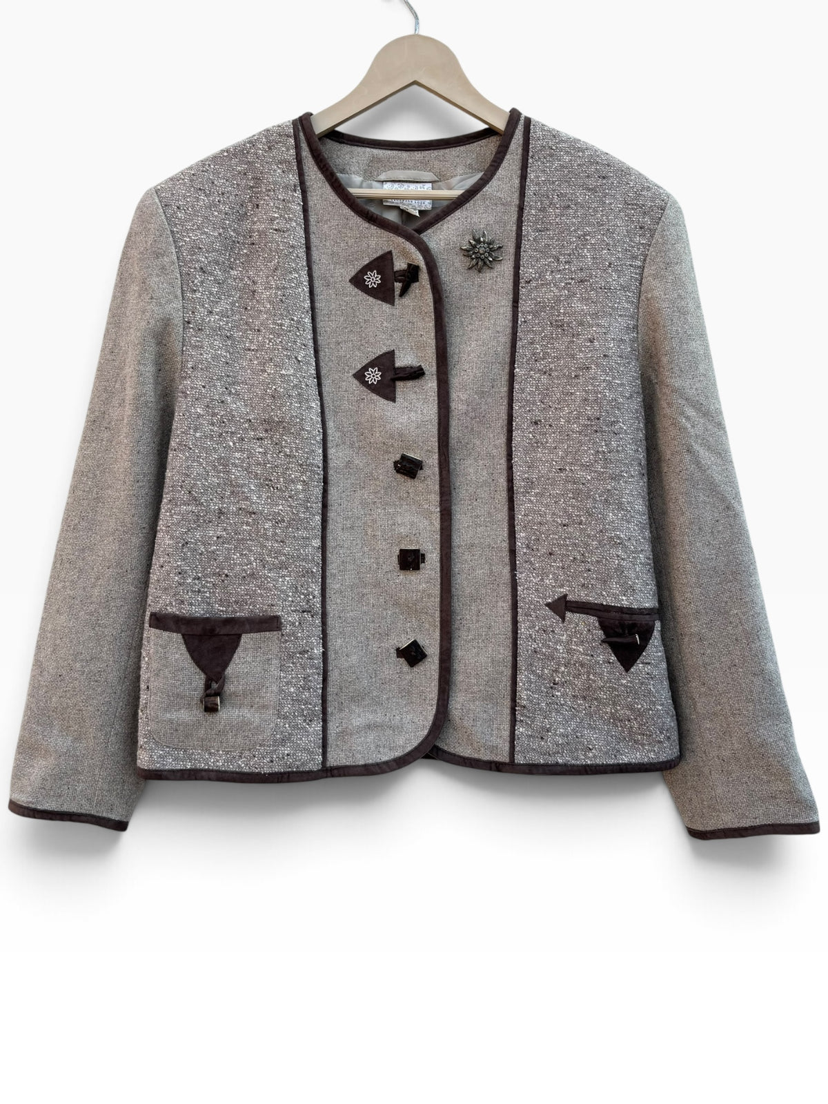 Vintage Brown Jacket: 42”