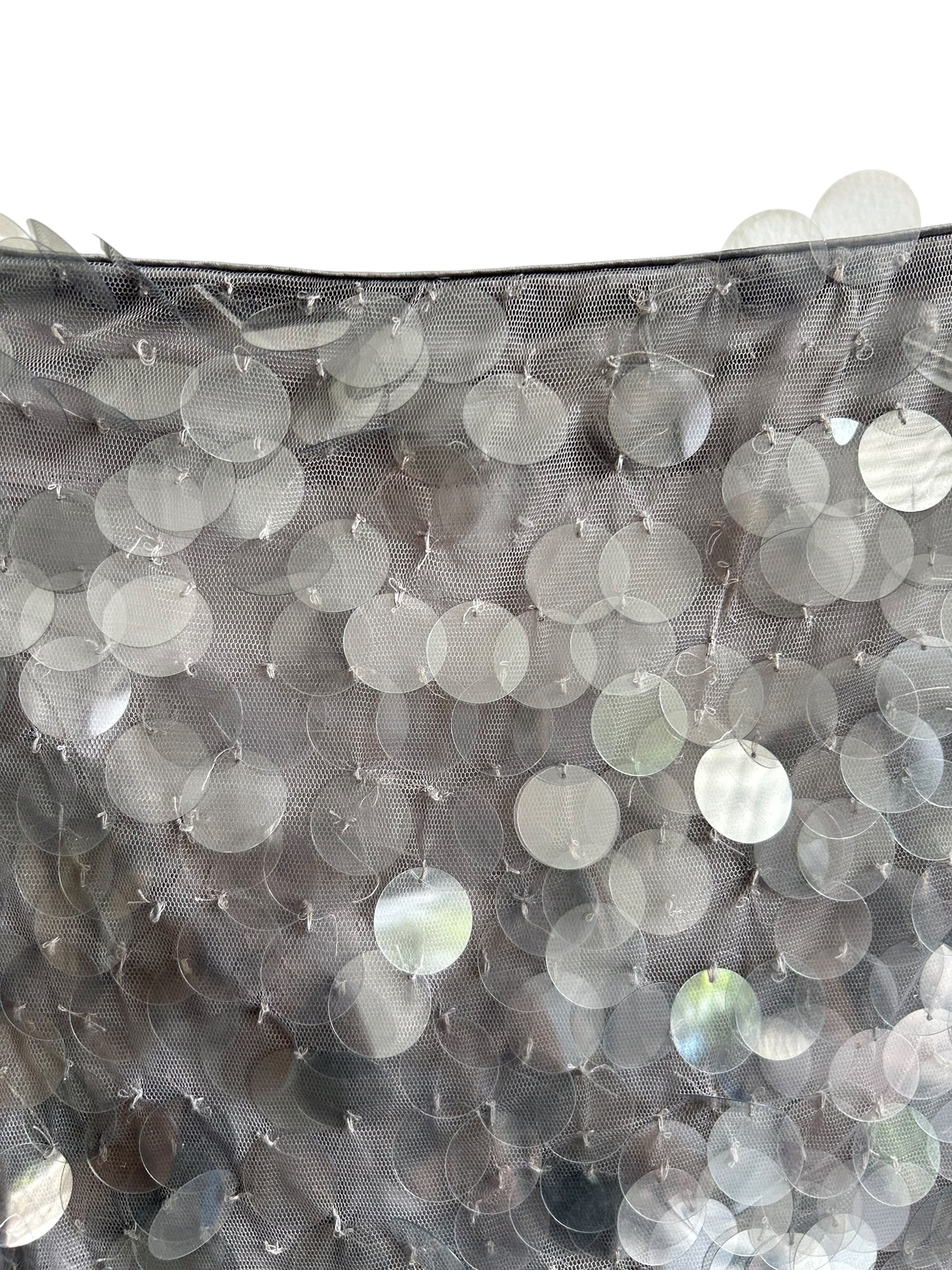 Grey Sequined Skirt