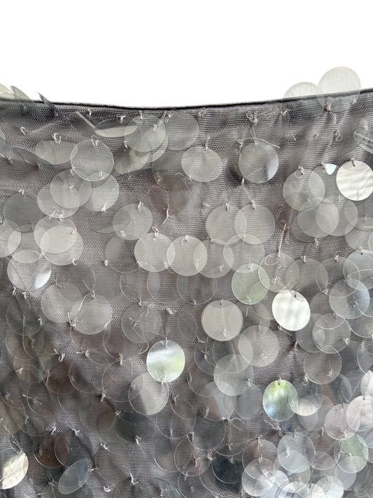 Grey Sequined Skirt