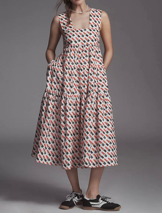 Lipstick Patterned Dress