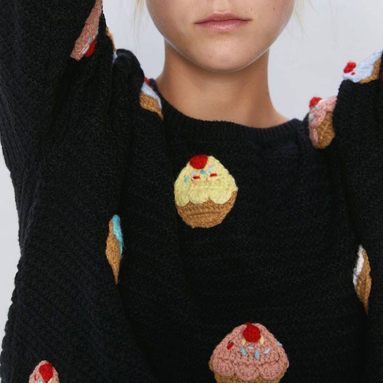 ZARA Cupcake Sweater