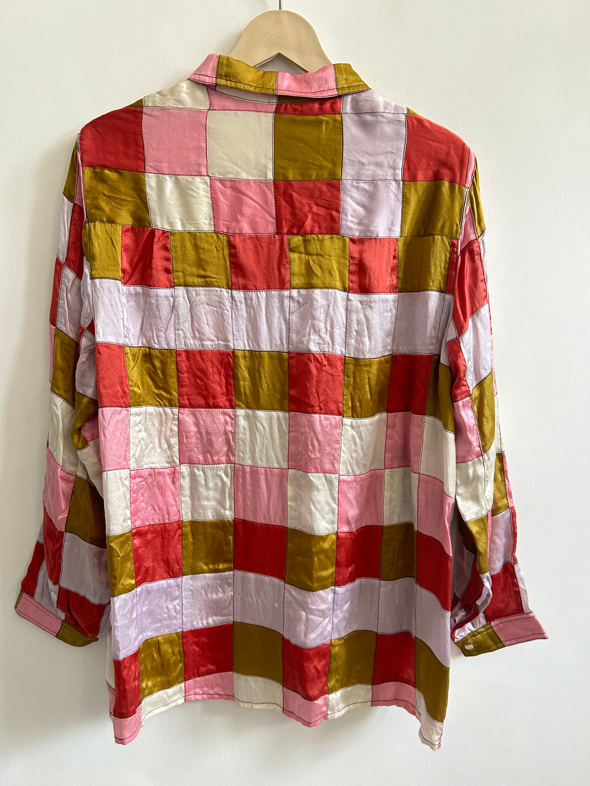 Multicolor Patchwork Shirt: 42”