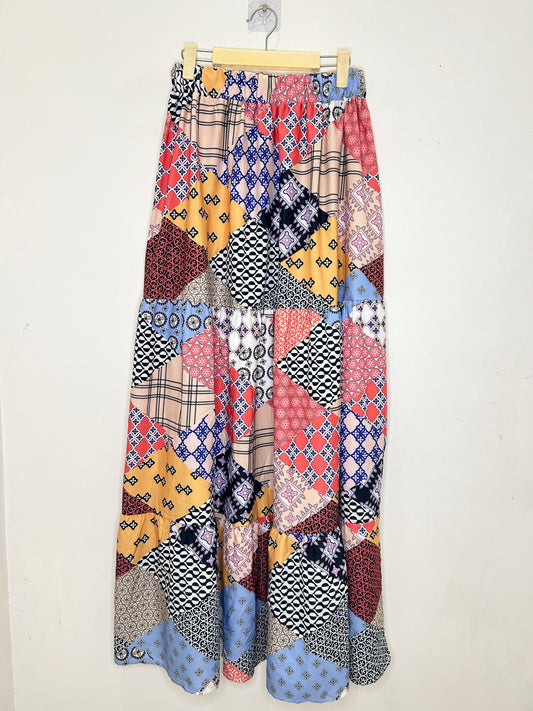Patch print Skirt