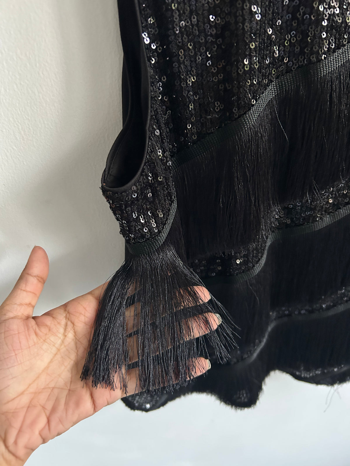 Sequins Fringe Top: 46”