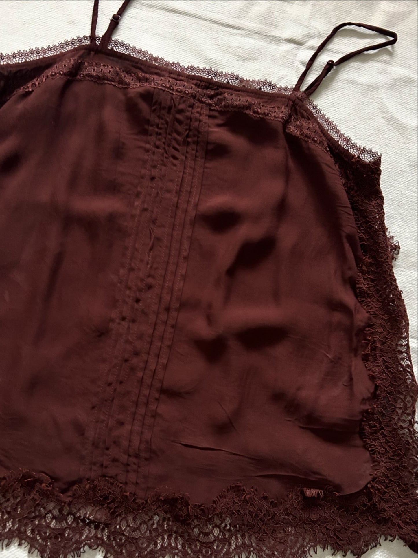 Brown Cami Lace Top