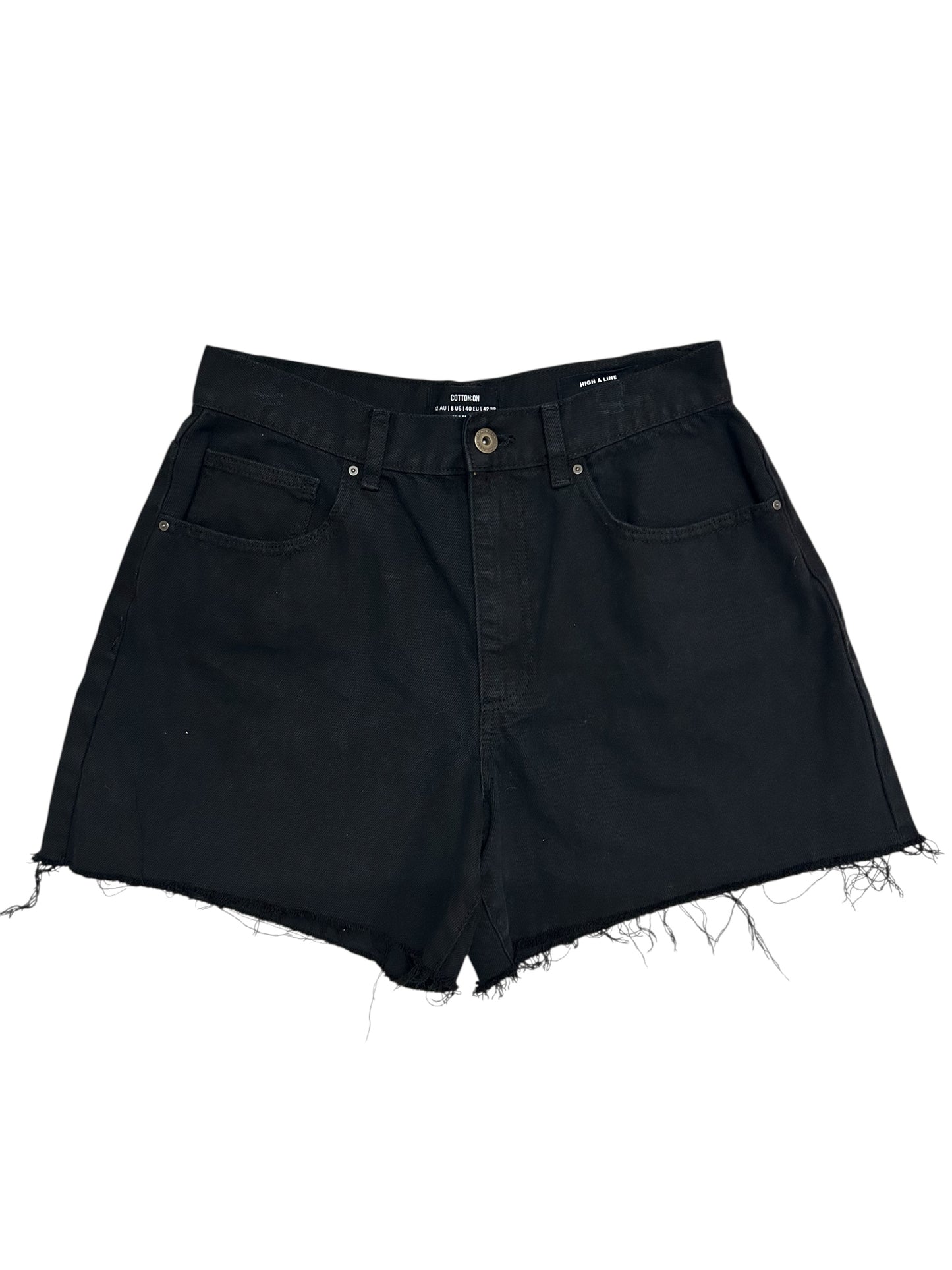 Black Denim Shorts