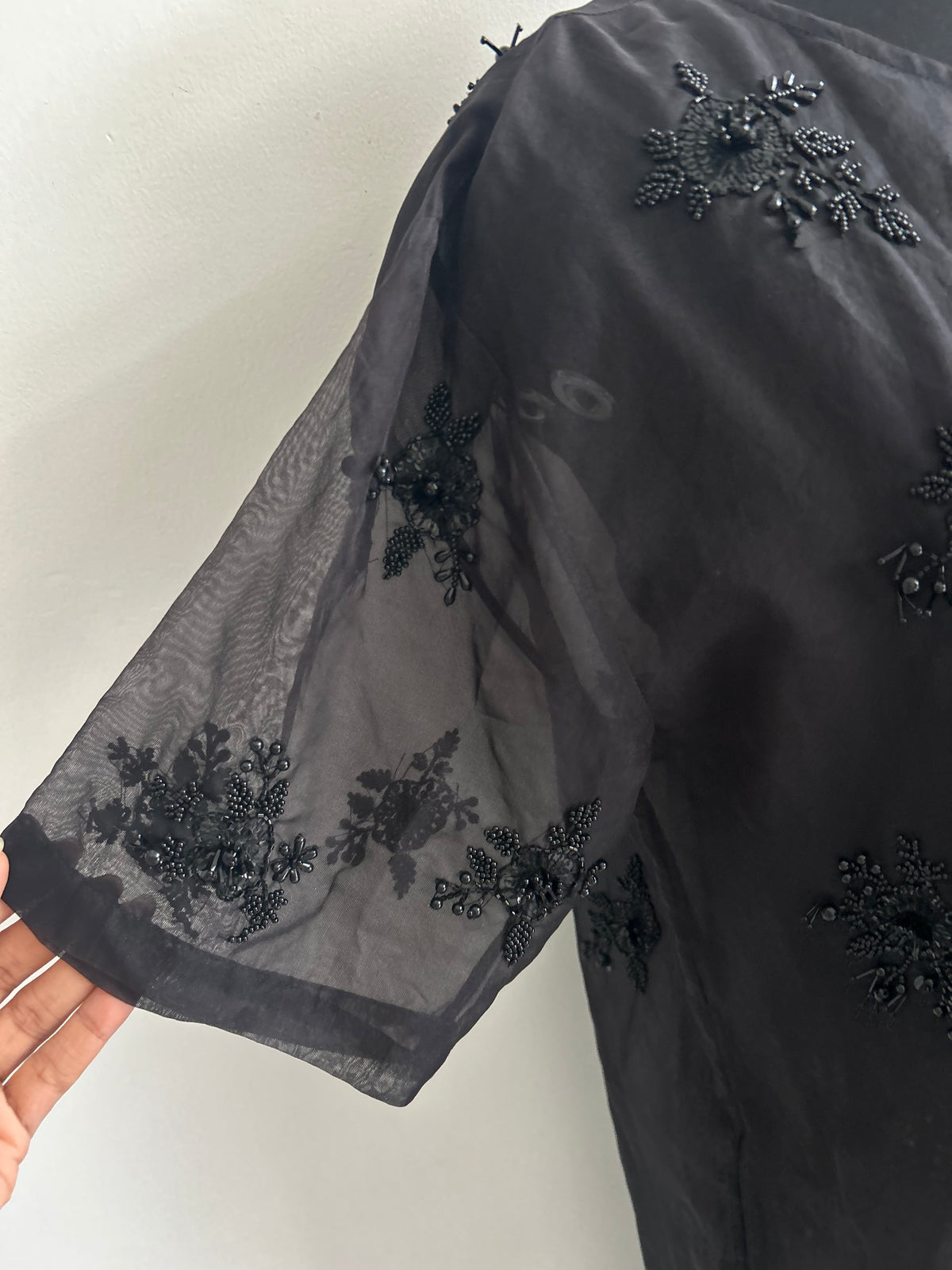 Embellished Sheer Dress