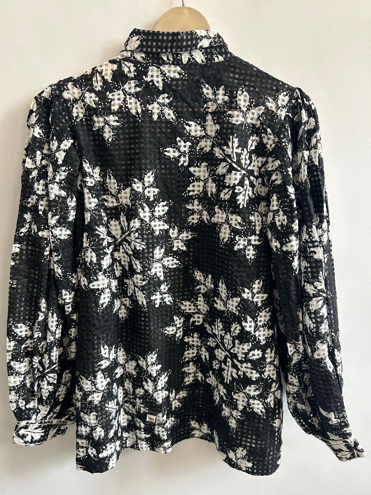 Mesh Floral Shirt: 46”