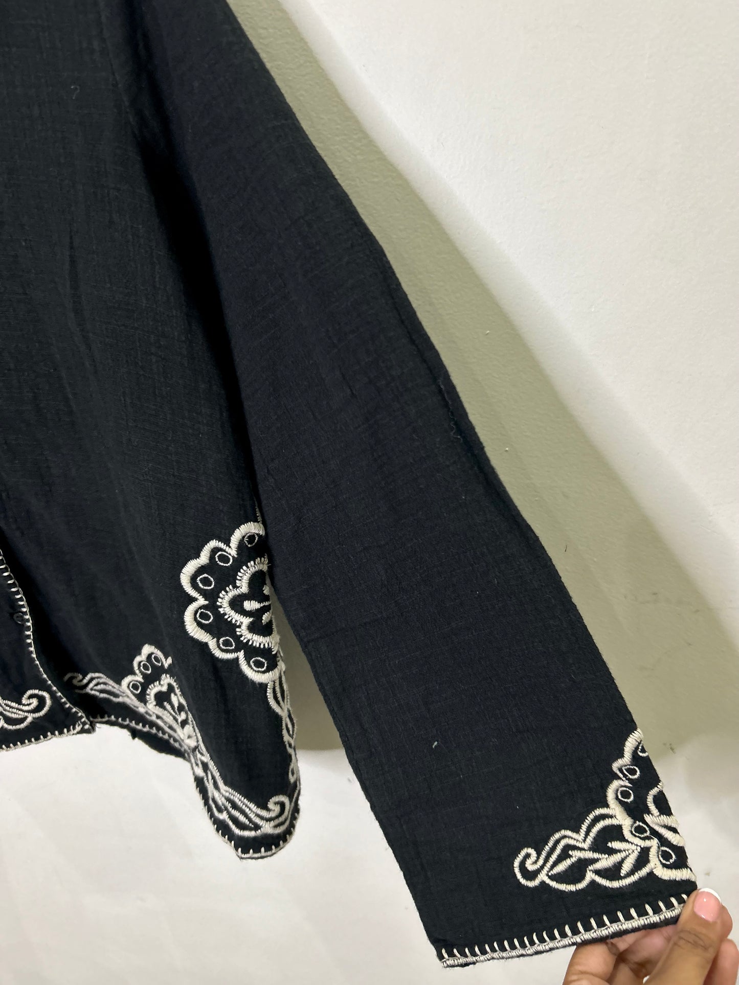 Black Embroidered Shirt